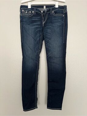True Religion Women's Dark Indigo Skinny Jeans